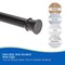 Kenney Mfg Twist & Fit No Tools Tension Shower Curtain Rod, 42-72in, Black KN609C/5HUS - alternate 3